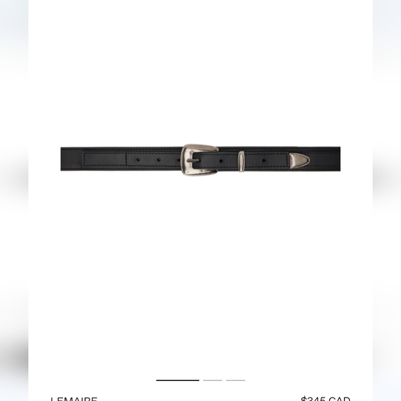 LEMAIREBlack Minimal West belt - Picture 10 of 12